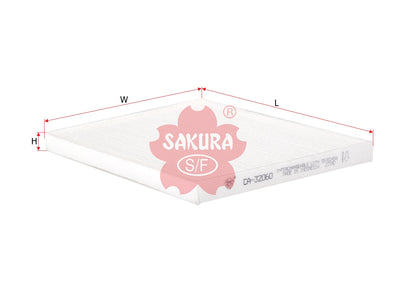 SAKURA,, Cabin Air Filter (Element), 6808622, CA-32060, CITROEN