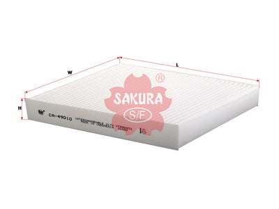 ไส้กรองแอร์(ไส้) SAKURA, 228946, CA-49010, MERCEDES-BENZ (123500)