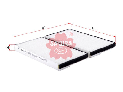 SAKURA,, Cabin Air Filter (Element), 91175923, CA-6511, SUZUKI