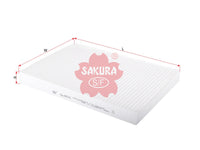 SAKURA,, Cabin Air Filter (Element), 13175554, CA-6515, SATURN