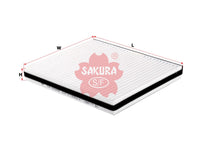 SAKURA,, Cabin Air Filter (Element), 92231069, CA-65290, CHEVROLET