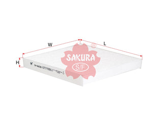 Cabin Air Filter (ဒြပ်စင်)၊ SAKURA၊ 68079487AA၊ CA-66030၊ JEEP (125757)