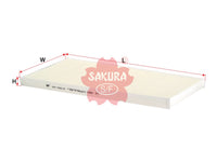 ไส้กรองอากาศห้องโดยสาร(Element), SAKURA, 2995964, CA-70010, IVECO (125730)