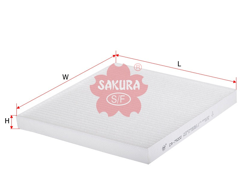 SAKURA,, Cabin Air Filter (Element), BOA91559, CA-79200, FREIGHTLINER