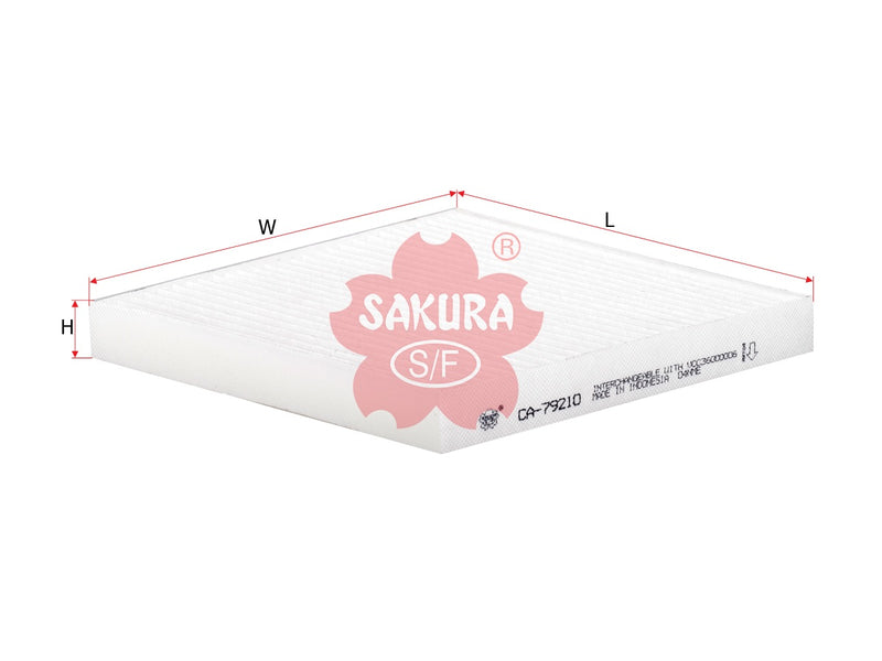 ไส้กรองอากาศห้องโดยสาร (Element), SAKURA, VCC36000006, CA-79210, FREIGHTLINER (126745)