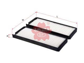 Cabin Air Filter (ဒြပ်စင်)၊ SAKURA၊ 68120-0803A၊ CA-89060၊ SSANG YONG (123948)