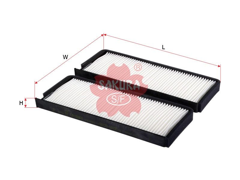 ไส้กรองแอร์(Element) SAKURA, 68120-0803A, CA-89060, SSANG YONG (123948)