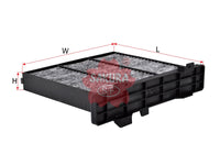 SAKURA,, Cabin Air Filter (Element), 7803A027, CAC-10100, MITSUBISHI