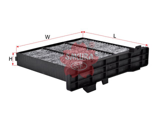 Cabin Air Filter (ဒြပ်စင်)၊ SAKURA၊ 7803A027၊ CAC-10100၊ MITSUBISHI (124978)