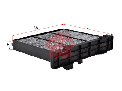 ไส้กรองอากาศแอร์(Element), SAKURA, 7803A027, CAC-10100, MITSUBISHI (124978)