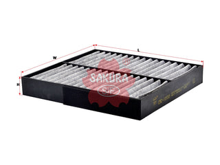 Cabin Air Filter (ဒြပ်စင်)၊ SAKURA၊ 7803A112၊ CAC-10150၊ MITSUBISHI (124986)