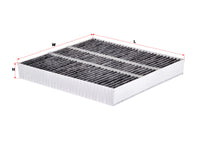 Cabin Air Filter (ဒြပ်စင်)၊ SAKURA၊ 7803A109၊ CAC-10160၊ MITSUBISHI (125000)