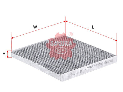 SAKURA,, Cabin Air Filter (Element), 88568-02030, CAC-1106, TOYOTA