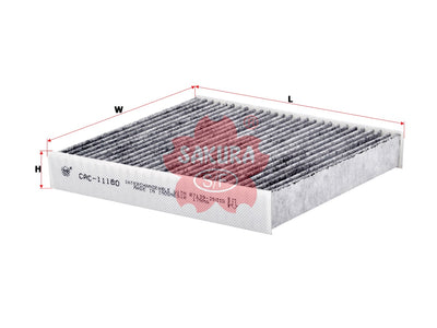 SAKURA,, Cabin Air Filter (Element), 87139-26010N, CAC-11180, TOYOTA