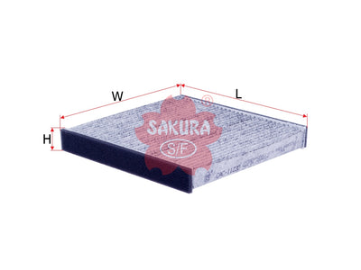 Cabin Air Filter (Element)၊ SAKURA၊ 999-06850M2-038၊ CAC-11230၊ TOYOTA (124255)