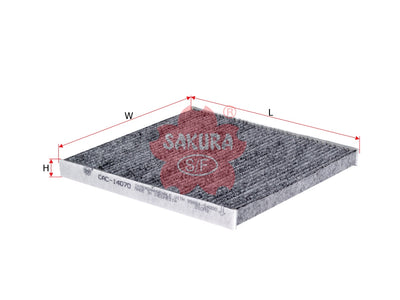 ไส้กรองอากาศแอร์(Element), SAKURA, 95861-54G00, CAC-14070, SUZUKI (123891)