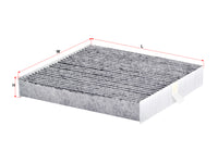 SAKURA,, Cabin Air Filter (Element), 95861-81P00-000, CAC-14130, SUZUKI