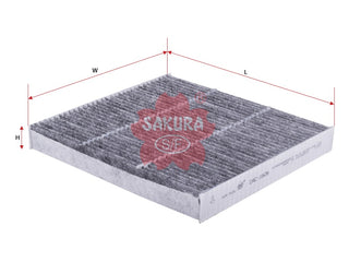 Cabin Air Filter (ဒြပ်စင်)၊ SAKURA၊ 80292-SWA-003၊ CAC-1606၊ HONDA (126074)