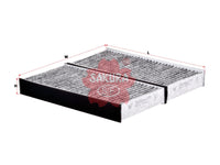 ไส้กรองแอร์(Element) , SAKURA, 80292-S7A-003, CAC-1609-S, HONDA (126215)