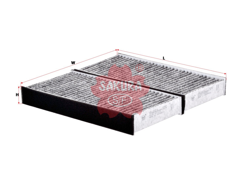 Cabin Air Filter (ဒြပ်စင်)၊ SAKURA၊ 80292-S7A-003၊ CAC-1609-S၊ HONDA (126215)