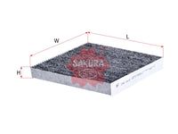 Cabin Air Filter (Element)၊ SAKURA၊ 80929-SEA-003၊ CAC-1610၊ HONDA (126343)