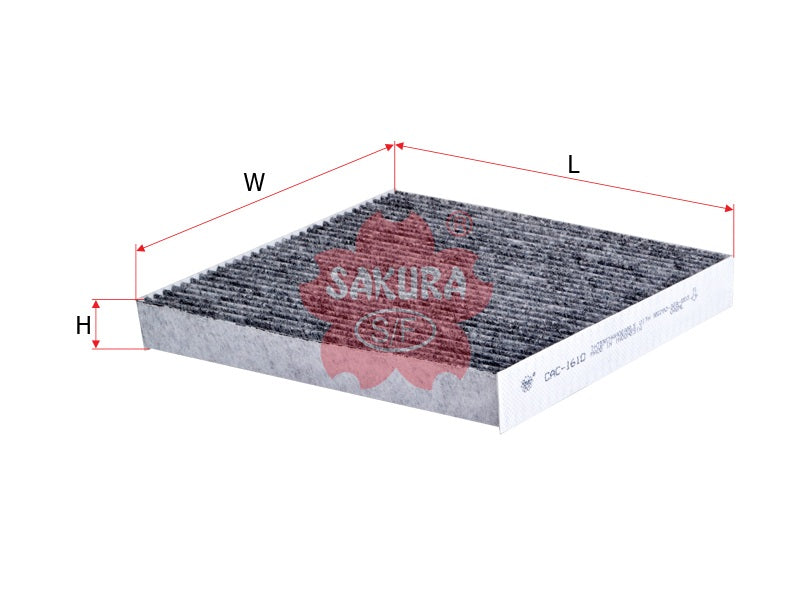 ไส้กรองแอร์(Element) , SAKURA, 80929-SEA-003, CAC-1610, HONDA (126343)