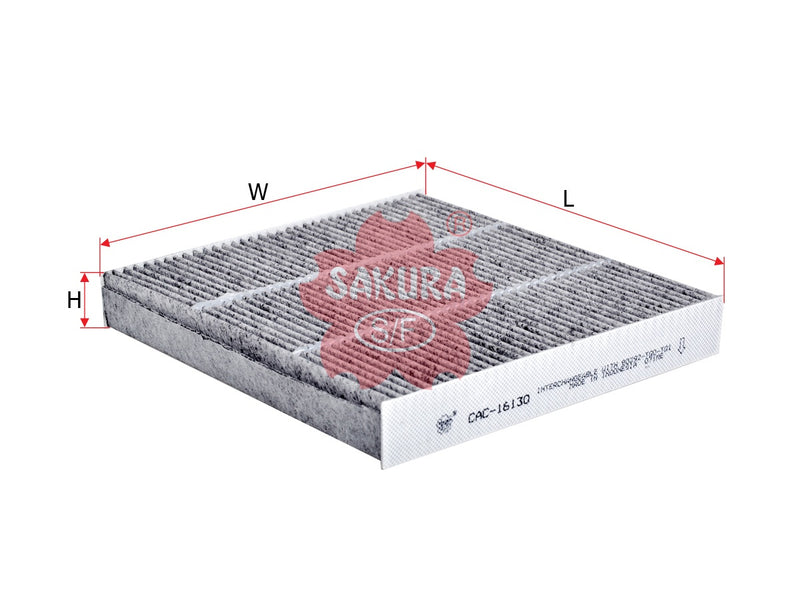 ไส้กรองแอร์(Element) , SAKURA, 80291-TME-T51, CAC-16130, HONDA (126278)