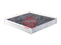 ไส้กรองอากาศแอร์(Element), SAKURA, TK48-61-J6X, CAC-17190, MAZDA (125390)
