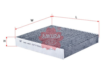 Cabin Air Filter (ဒြပ်စင်)၊ SAKURA၊ G3210-FE000၊ CAC-1807၊ SUBARU (124170)