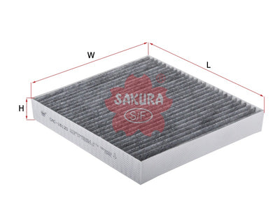 SAKURA,, Cabin Air Filter (Element), P903509, CAC-18120, CITROEN