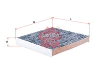SAKURA,, Cabin Air Filter (Element), 27277-1ME0A, CAC-18350, NISSAN