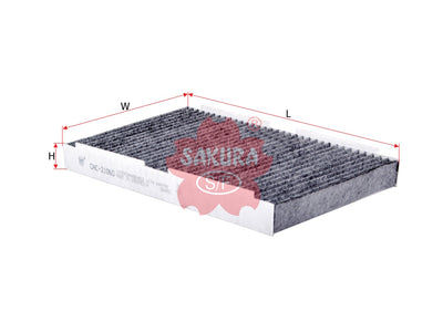 SAKURA,, Cabin Air Filter (Element), 6447NV, CAC-21060, PEUGEOT