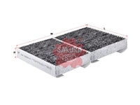 SAKURA,, Cabin Air Filter (Element), 46799653, CAC-22020-S, ALFA ROMEO