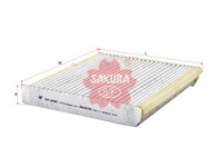 ไส้กรองอากาศแอร์(Element) , SAKURA, 9171757, CAC-24080, VOLVO CARS (123289)