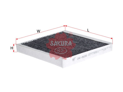 SAKURA,, Cabin Air Filter (Element), A451 830 00 18, CAC-26030, SMART