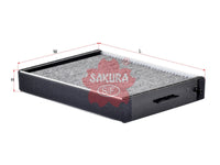 SAKURA,, Cabin Air Filter (Element), 97619-38100, CAC-2802, HYUNDAI