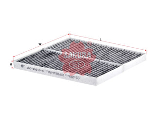 Cabin Air Filter (ဒြပ်စင်)၊ SAKURA၊ 97133-2E960၊ CAC-28210-S၊ HYUNDAI (125871)