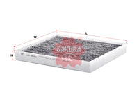 SAKURA,, Cabin Air Filter (Element), 97133-F2000, CAC-28261, HYUNDAI