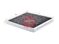 SAKURA,, Cabin Air Filter (Element), 97133-C5000, CAC-28390, KIA