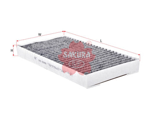 SAKURA,, Cabin Air Filter (Element), 65 31 9 171 858, CAC-30050, BMW