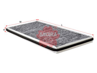 Cabin Air Filter (ဒြပ်စင်)၊ SAKURA၊ LR032199၊ CAC-30060၊ BMW (125509)