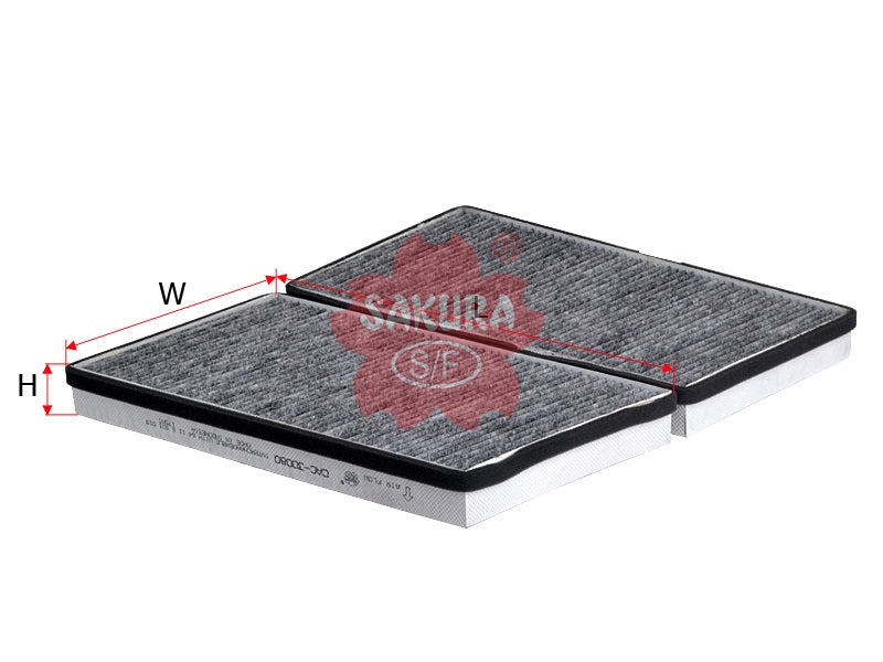 SAKURA,, Cabin Air Filter (Element), 64 31 6 904 638, CAC-30080, BMW