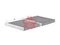 SAKURA,, Cabin Air Filter (Element), 64 11 9 272 642, CAC-30960-S, BMW