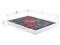 SAKURA,, Cabin Air Filter (Element), 8E0 819 439, CAC-3101, AUDI