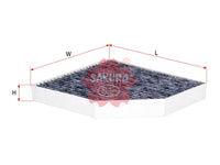 SAKURA,, Cabin Air Filter (Element), 8K0 819 439 B, CAC-31070, AUDI