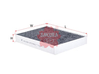 SAKURA,, Cabin Air Filter (Element), 7P0 819 631, CAC-31090, VOLKSWAGEN