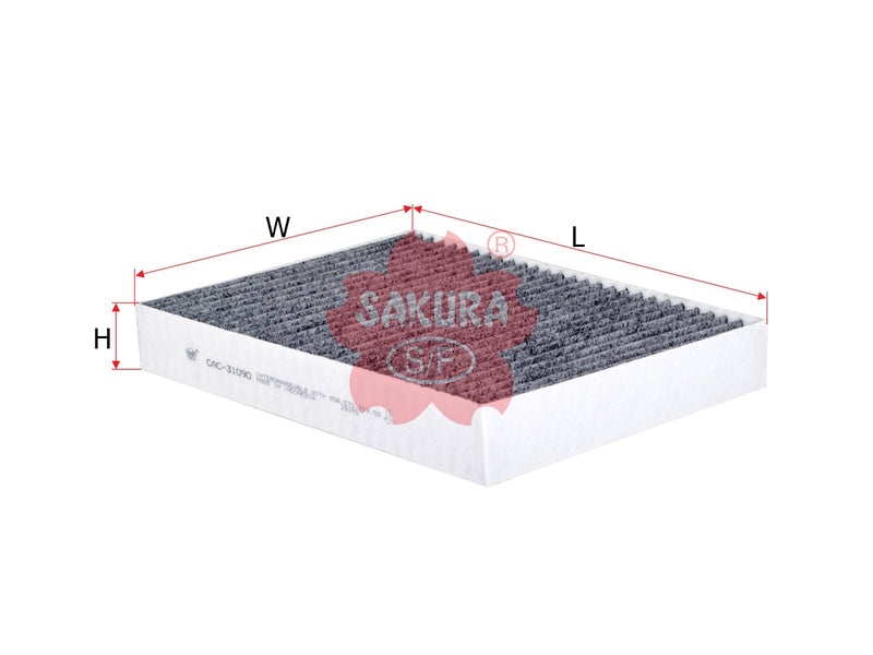 SAKURA,, Cabin Air Filter (Element), 7P0 819 631, CAC-31090, VOLKSWAGEN