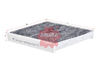 ไส้กรองอากาศห้องโดยสาร(Element), SAKURA, 6R0 819 653, CAC-31940, SEAT (123544)