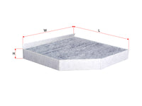 SAKURA,, Cabin Air Filter (Element), 4H0 819 439, CAC-31970, AUDI