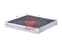 SAKURA,, Cabin Air Filter (Element), 6Q0 819 653 B, CAC-49011, MERCEDES-BENZ
